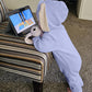 Agqt Baby Boys 1St Easter Outfit Halloween Bunny Costume One Piece Romper Bunny Ear Hoodie Outfit Light Blue Size 6-12 Months