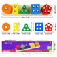 PEBIRA Montessori Toys for 1 to 3-Year-Old Boys Girls Toddlers, Wooden Sorting & Stacking Toys for Toddlers and Kids Preschool,