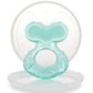 Nuby Silicone Teethe-EEZ Teether with Bristles, Includes Hygienic Case, Aqua (Pack of 1)