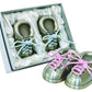 Stephan Baby Pewter First Tooth And First Curl Keepsake Shoes