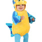 Fun Costumes Disney The Little Mermaid Flounder Infant Costume, For Halloween, Cosplay, Ocean Beach Theme Party & Dress Up 0/3 M
