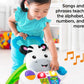 Fisher-Price Baby to Toddler Learning Toy, Learn with Me Zebra Walker with Music Lights and Activities for Ages 6+ Months