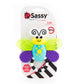 Sassy Flutterby Teether | Water-Filled Teether Soothes Gums | Variety of Textures Massage Gums | For Ages 3 Months and Up (80106