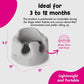 Bumbo Infant Floor Seat Baby Sit Up Chair, Baby Sitting Support For 3-12 Months With 3 Point Adjustable Safety Harness & Rounded