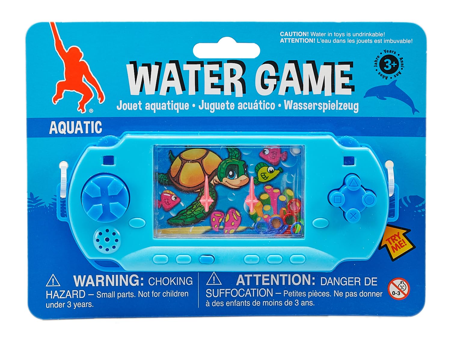Wild Republic Water Games Aquatic Sensory toys, Kids Gifts, hand held toys, Cuddlekins, 6 ,Blue.