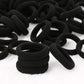 200Pcs Black Baby Hair Bands - Mini Seamless Toddler Hair Ties - Soft Toddler Hair Ponytail Holders For Kids Girls, 1 Inch In Di