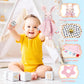 Baby Girl Gift Basket, 8Pcs Baby Girl Gifts Newborn Gift Set, Cute & Practical Baby Girl Newborn Essentials Gift Basket Set, War