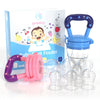 Baby Food Feeder/Fruit Feeder Pacifier Nibbler (2 Pack) - Infant Teething Toys | Silicone Feeder Baby | Mesh Teethers For Babies