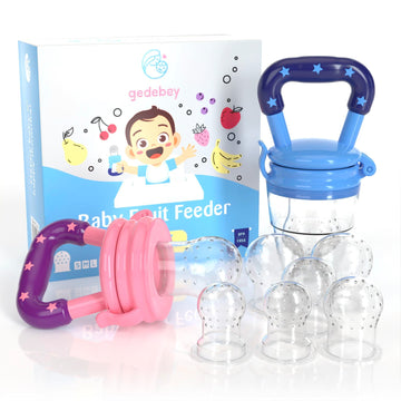 Baby Food Feeder/Fruit Feeder Pacifier Nibbler (2 Pack) - Infant Teething Toys | Silicone Feeder Baby | Mesh Teethers For Babies