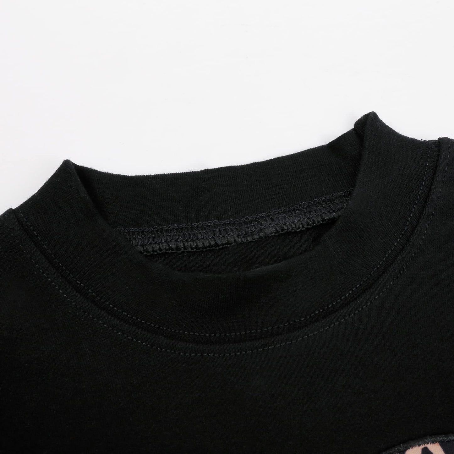 Retsugo Toddler Baby Girls Leopard Heart Fall Winter Clothes Set Kids Valentine'S Day School Girl Outfit Cute Pullover Shirt And