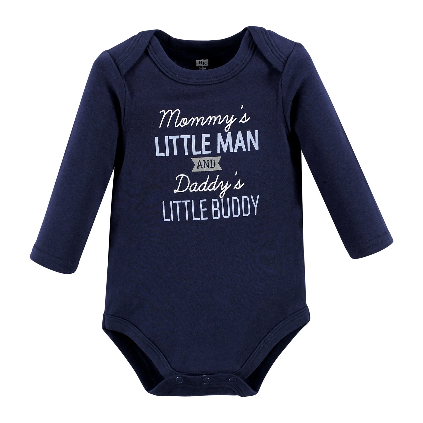Hudson Baby Unisex Baby Cotton Long-Sleeve Bodysuits Newest Family Member, 3-6 Months