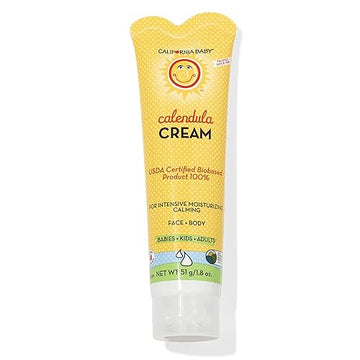 California Baby Calendula Cream  Soothing Baby Cream  Allergy Friendly  Plant-Based  Soothes And Moisturizes Irritated, Dry Skin