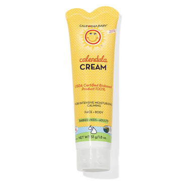 California Baby Calendula Cream  Soothing Baby Cream  Allergy Friendly  Plant-Based  Soothes And Moisturizes Irritated, Dry Skin