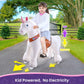 PonyCycle Official Classic U Series Ride on White Horse Unicorn Toy Plush Walking Animal Size 3 for Age 3-5 Ux304