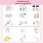 6Pc Flange Inserts 17/19/21Mm For Momcozy S9 Pro Hands Free Breast Pump,Compatible With S9/S10/S12 Wearable Breast Pump.Suitable