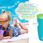 Bakerpan Silicone Straw Cup For Toddlers And Kids, 12 Ounce Silicone Cups With Straw (Purple)