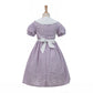 Nuoqi Prairie Dresses For Girls Pioneer Laura Ingalls Wilder Costume Colonial Girls Costume 4-5, Purple