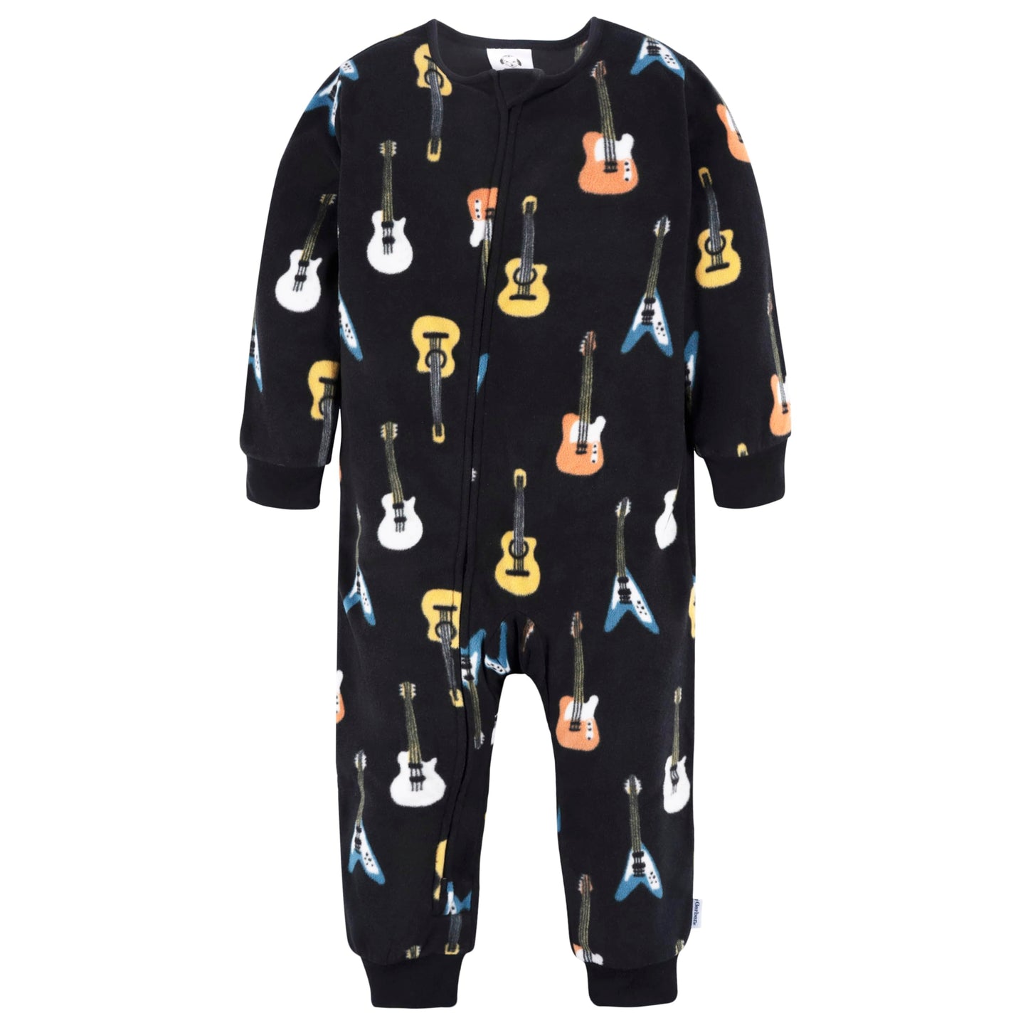 Gerber Baby Boys Flame Resistant Fleece Footless Pajamas 3-Pack And Toddler Sleepers, Skateboard/Guitars, 5T Us