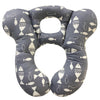 Deezomo Baby Travel Pillow,Soft And Skin Friendly Kids Cushion For Car Seat - Newborn Pillow For Pushchair,Car Seat,Travel (Gray