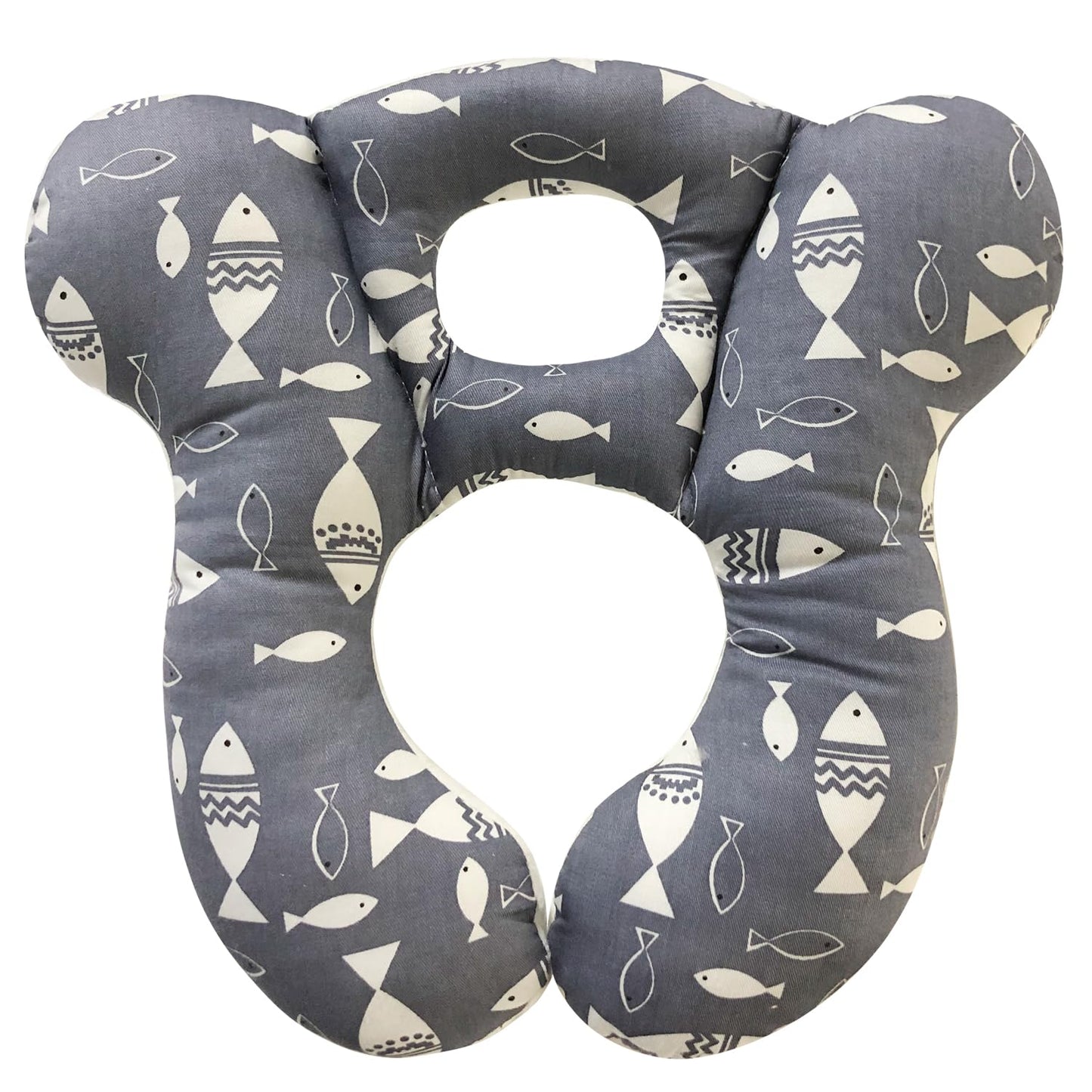 Deezomo Baby Travel Pillow,Soft And Skin Friendly Kids Cushion For Car Seat - Newborn Pillow For Pushchair,Car Seat,Travel (Gray