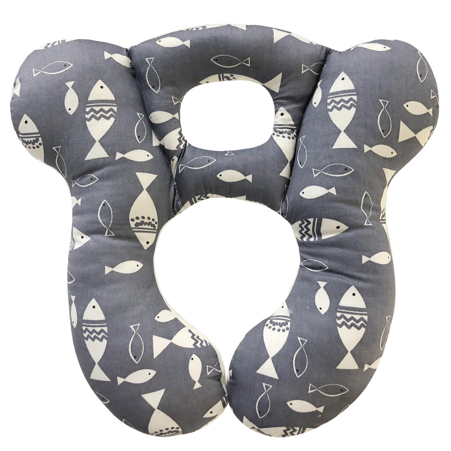 Deezomo Baby Travel Pillow,Soft And Skin Friendly Kids Cushion For Car Seat - Newborn Pillow For Pushchair,Car Seat,Travel (Gray
