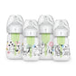 Dr. Browns Anti-Colic Options + Wide-Neck Baby Bottle Designer Edition, Woodland + Jungle, 5 oz/150 mL, Level 1 Slow Flow Nippl