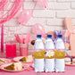 Rostyakz 32Pcs Gold Glitter Pink Water Bottle Labels, Gender Reveal & 1St Birthday Bottle Stickers, Labels For Baby Shower