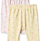 Pack of Two AOP Printe Leggings Girls Light Pink