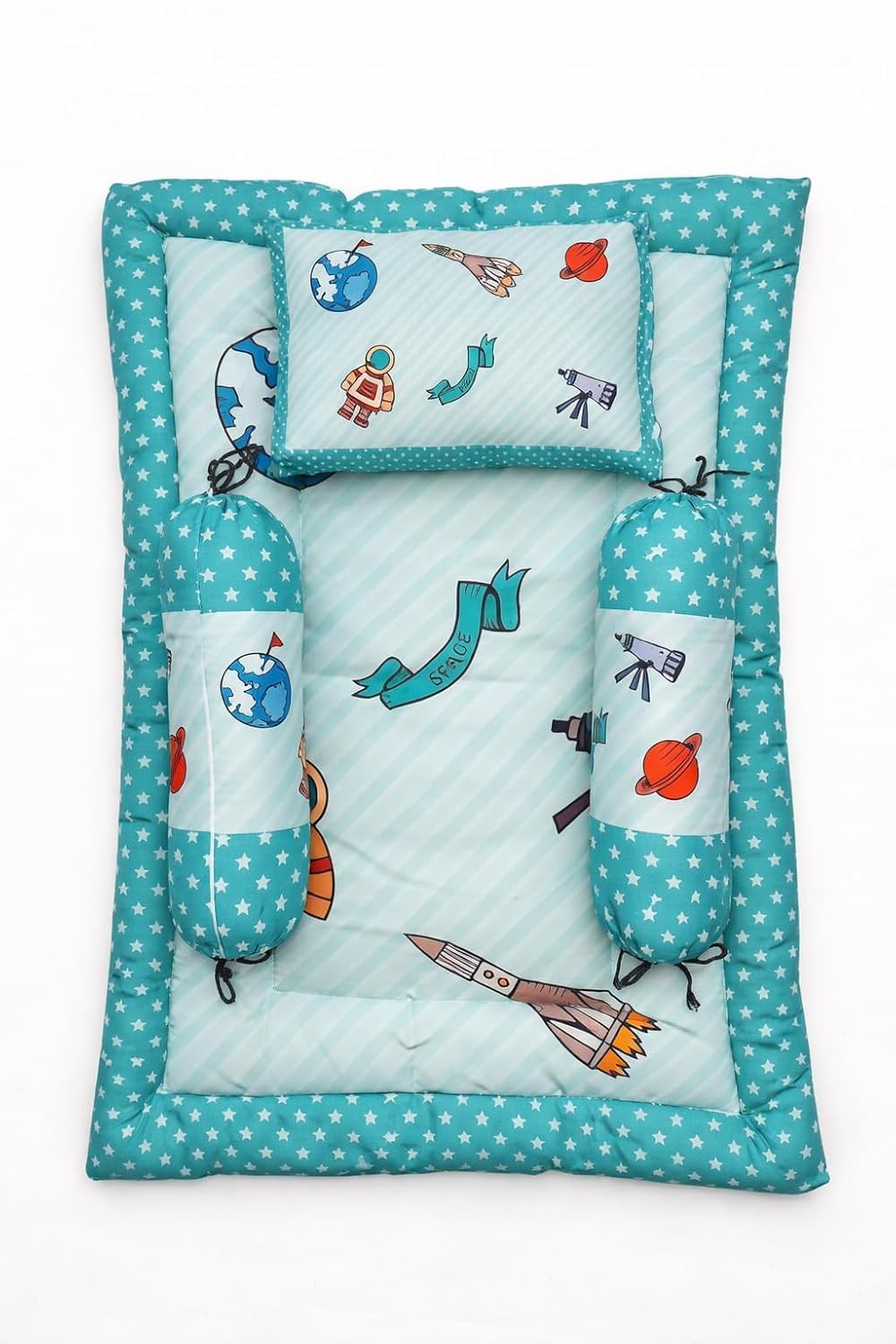 Sunhet New Born Baby Bedding Set Cotton Mattress, Sleeping Bed for Baby, Godadi Carry Baby Bed Crib Sheet, Foldable Gadda Essent
