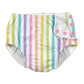 I Play Girls Reusable Absorbent Baby Swim Diapers Rainbow Stripe 24 Months