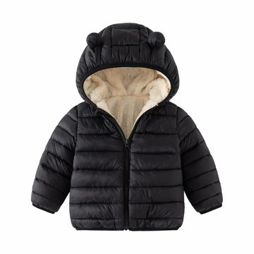 Cecorc Winter Coats For Kids With Hoods Light Puffer Jacket For Girls, Boys | Baby, Infants, Toddlers, 2T,Black(With Fleece Insi