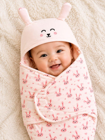 Baby Hooded Swaddle Wrap Blanket