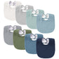 Konssy Muslin Baby Bibs 8 Pack Bandana Drool Bibs Cotton For Unisex Boys Girls, 8 Solid Colors Set For Teething And Drooling