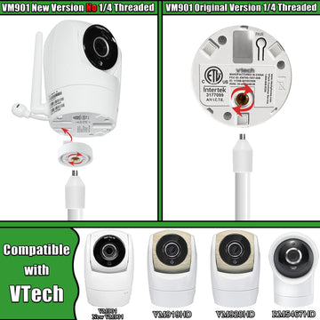 Upgraded Stronger Baby Monitor Mount For Vtech New Vm901, Vm928Hd, Vm919Hd, Vm5463 Cameras, 31.5    Flexible Holder Stand For Cr