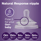 Philips Avent Natural Response Baby Bottle Nipples Flow 2, 0M+, 4Pk, Scy962/04