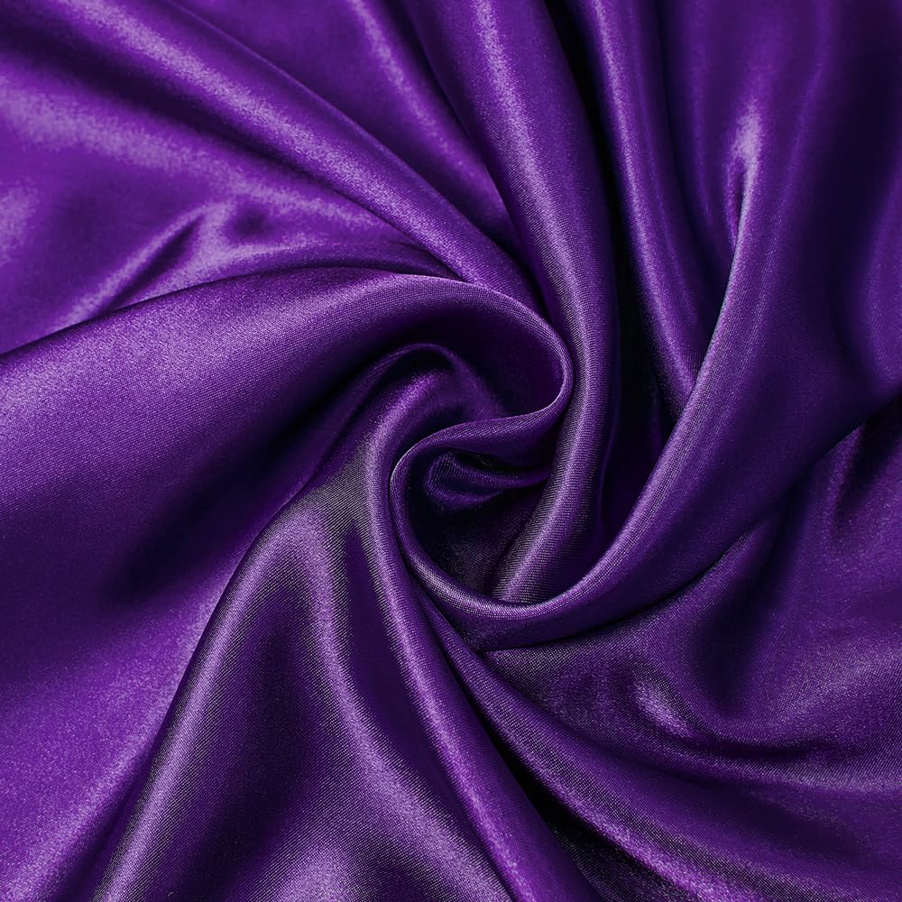 Toddler Pillow Case Cover 2 Pack Silk Toddler Pillowcase Breathable Silky Soft 14X20 Pillowcase Satin Purple Pillow Covers Envel