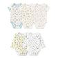 Moms Home Organic Cotton Baby Bodysuit Romper | Pack Of 5 | 03 Months