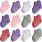 Aroveea Non Slip Grip Ankle Baby Socks For Toddler Boys And Girls Kids Socks 12 Pack,Infant Cute Cotton Baby Socks