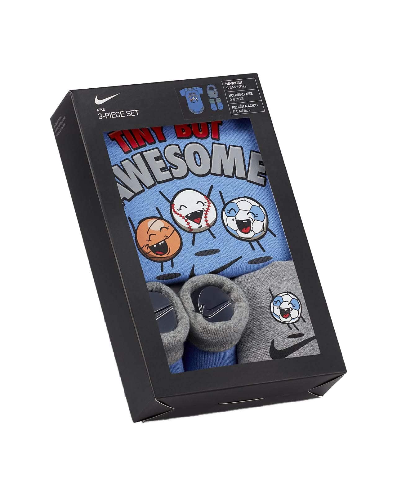 Nike Baby Boys 3 Piece Set (R_P(Bn0562-U8H)/G, 0-6 Months)