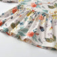 3Pcs Baby Girl Clothes Ruffle Floral Shirt Tops Pants Headband Outfit Sets (Yellow, 6-9 Months)