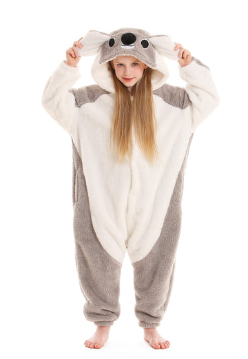 Atoz Onesie For Kids, Animal Pajamas Halloween Cosplay Costume For Girls Boys, Koala 10-11Y