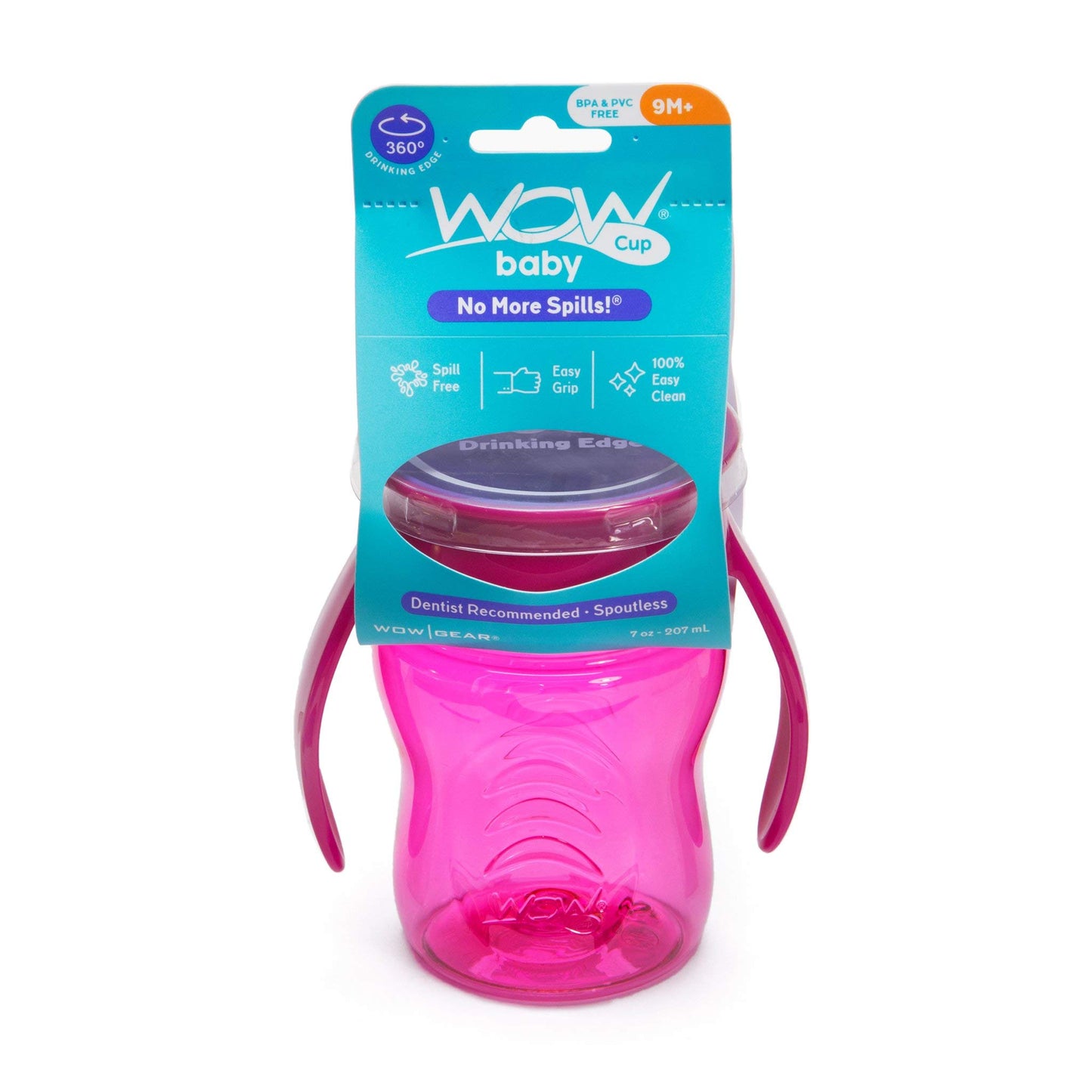 Wow Cup For Baby 360 Trainer Sippy Cup, Pink, 7 Oz / 207 Ml