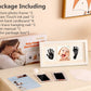 Pewingo Baby Hand And Footprint Kit,Inkless Baby Handprint Kit With 2 Safe Clean-Touch Ink Pads And A Wooden Baby Picture Frame