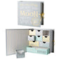 Votum Baby Keepsake Box For Treasured Memories, Moon & Stars - Lightweight, Handcrafted Baby Boxes With 9 Labeled Compartments F