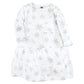 Hudson Baby Infant And Toddler Girl Cotton Dresses, Metallic Snowflake Star, 4 Toddler