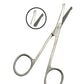 Baby Nail Scissors Round Probe Small Hair Scissors, Child Care Safety Blunt Stainless-Steel Beauty Facial Hair & Eyelashes Eyebr