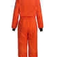 Relibeauty Boys Girls Kids Children Astronaut Role Play Costume, Orange, 7/130