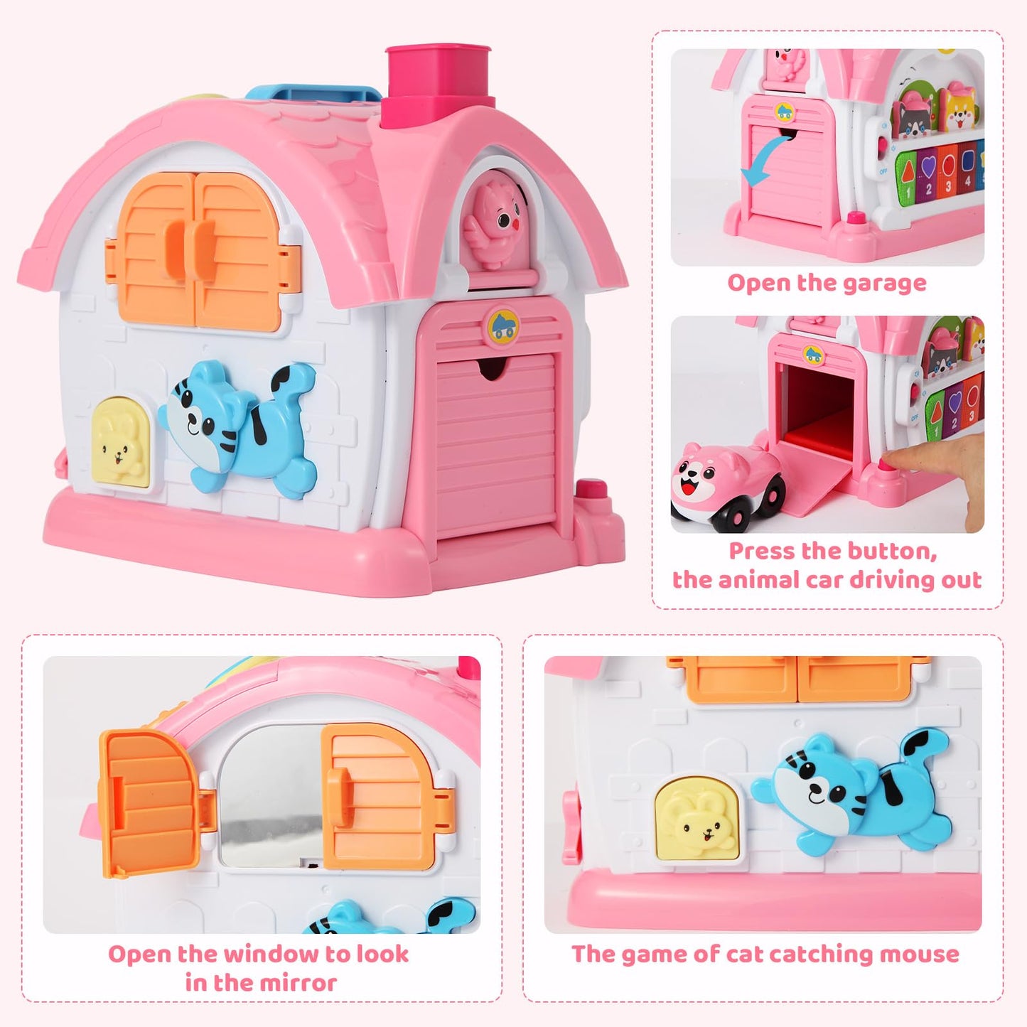 BOBUEXER Toddler Girl Toys 1-2 -Montessori Toys for 1 Year Old Girls,Baby Toys 6-12 12-18 Months, 1st Birthday Girl Gifts,10 in