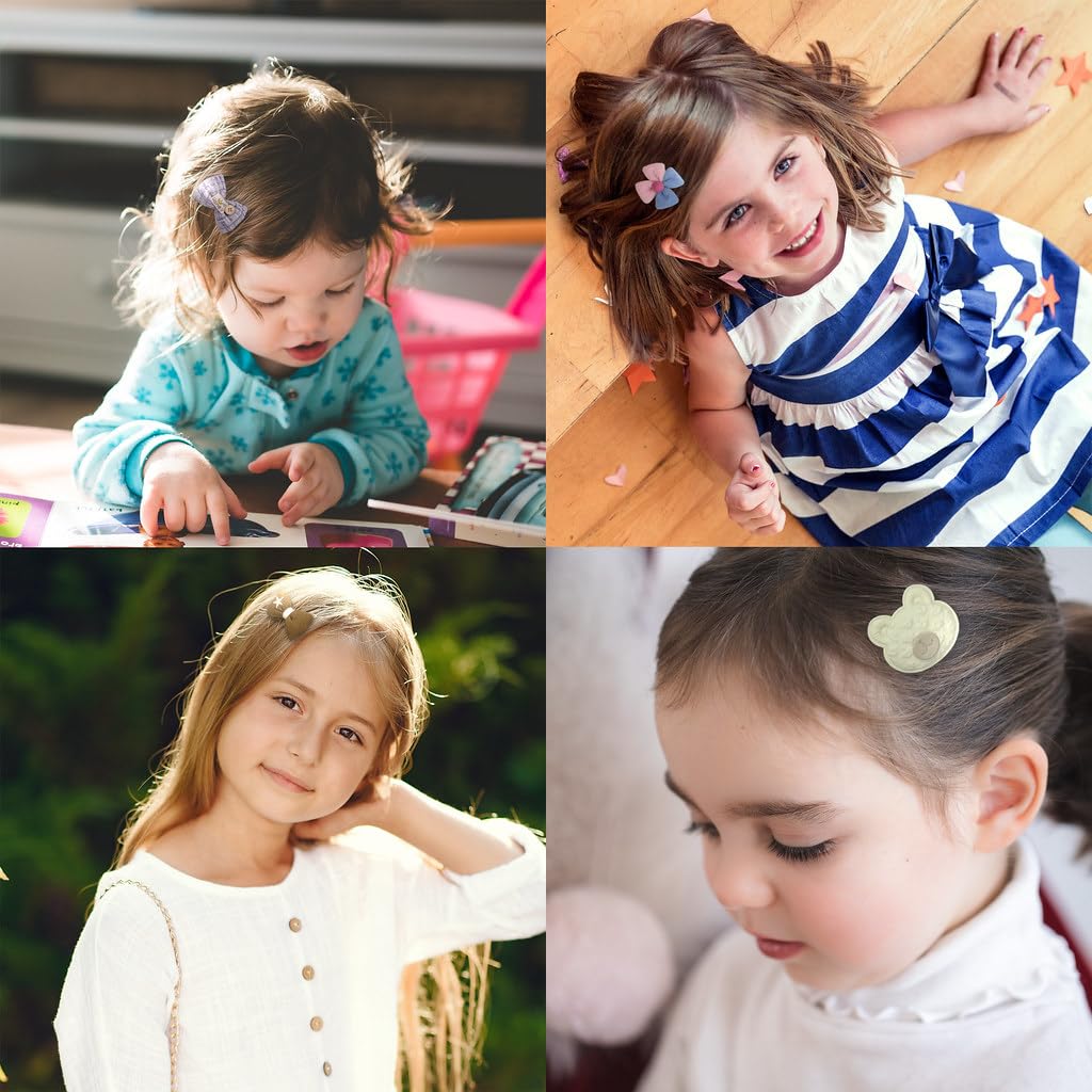 Hair Clips For Girls 69 Pcs Bundle No Slip Assorted Barrettes For Kids Bows Cute Hair Accessories For Little Girls Teens Toddler