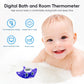B&H Baby Bath Thermometer - Instant Read Digital Thermometer For Infant Bathtub And Room, Measure Newborn Water Temperature, Saf